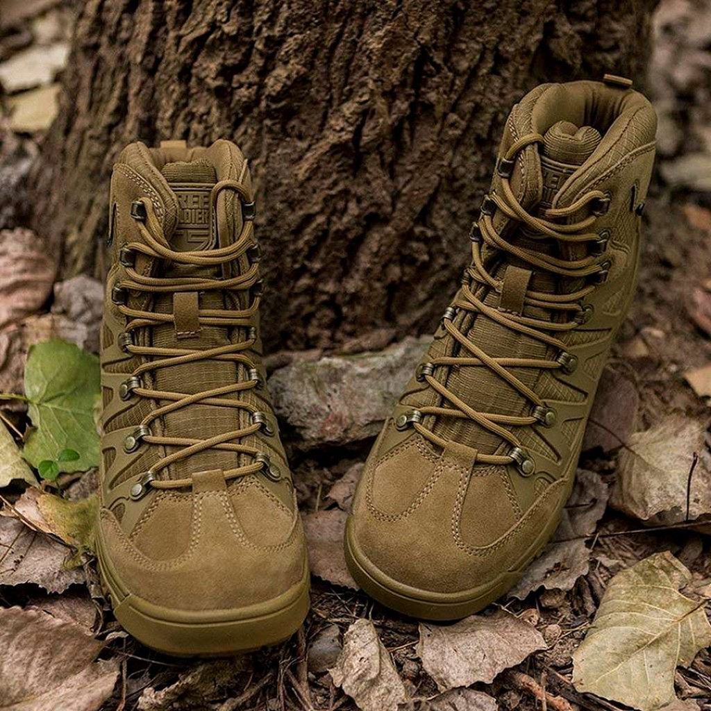 FREE SOLDIER Men’s Military Tactical Hiking Boots