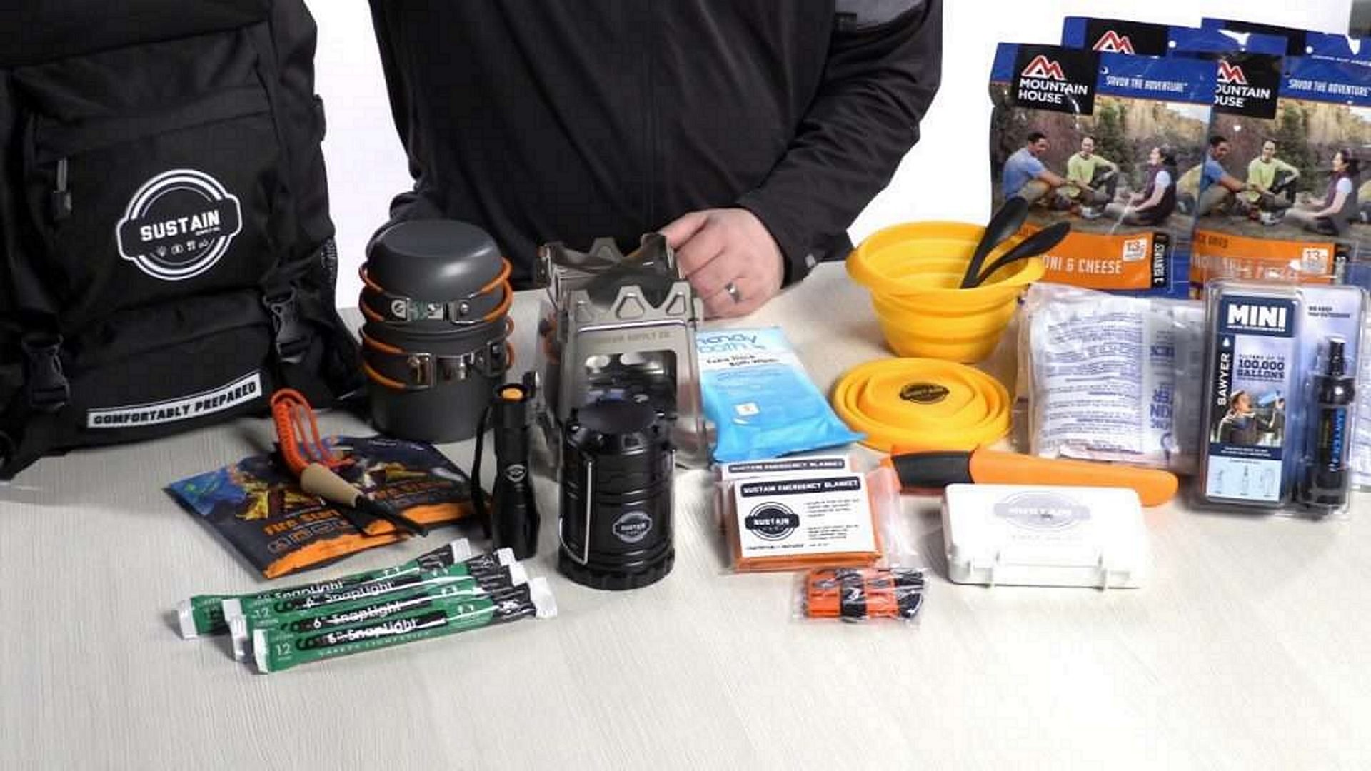 Sustain Supply Co. ESSENTIAL 2 Two Person 72 hours Emergency Survival Kit