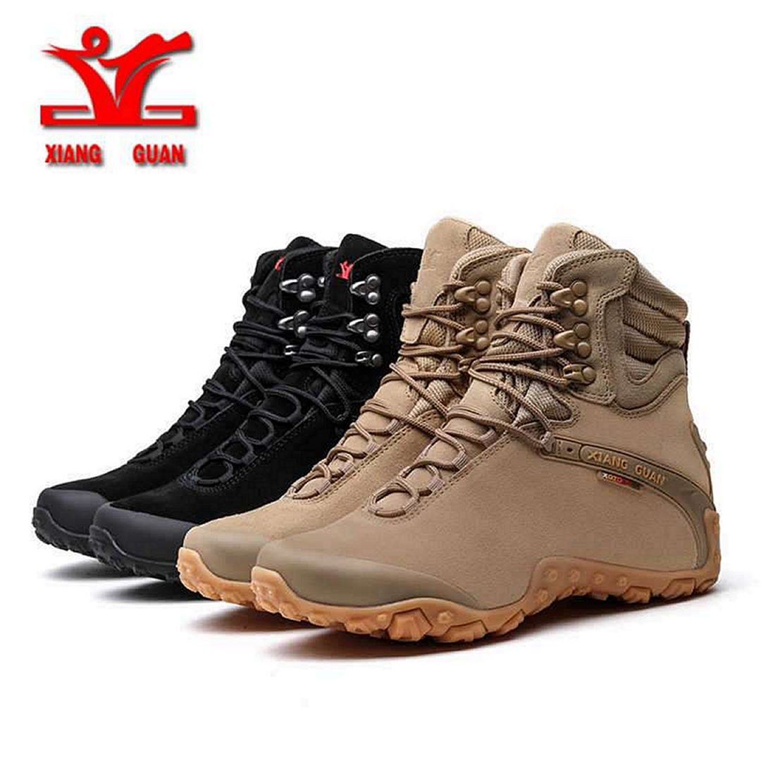 XIANG GUAN Men’s Outdoor High-Top Waterproof Winter Hiking Boots